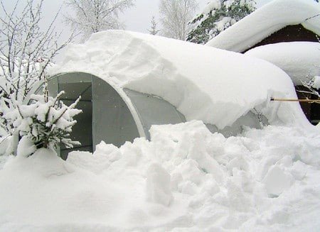 Снеговая нагрузка на теплицы домик