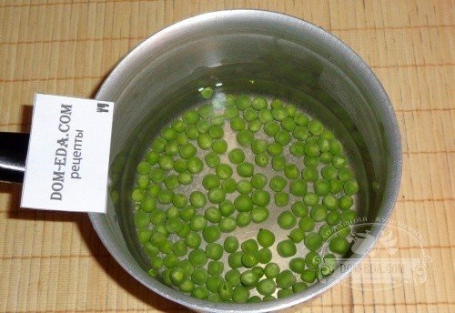 Суп пюре из зеленого горошка