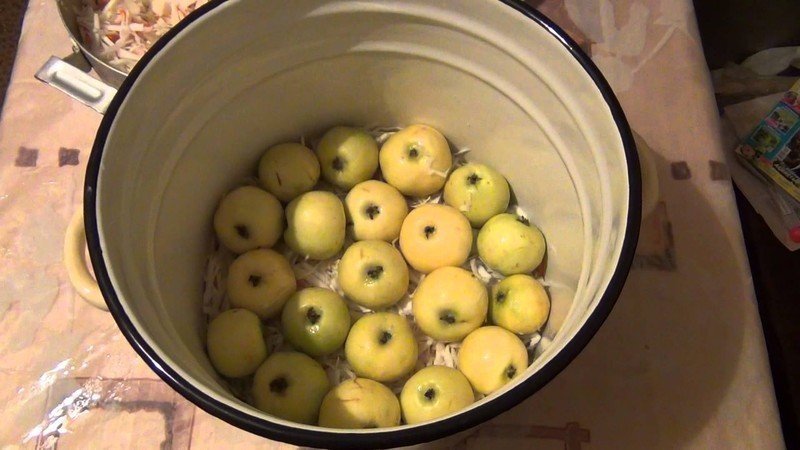 Мочёные яблоки антоновка в ведре